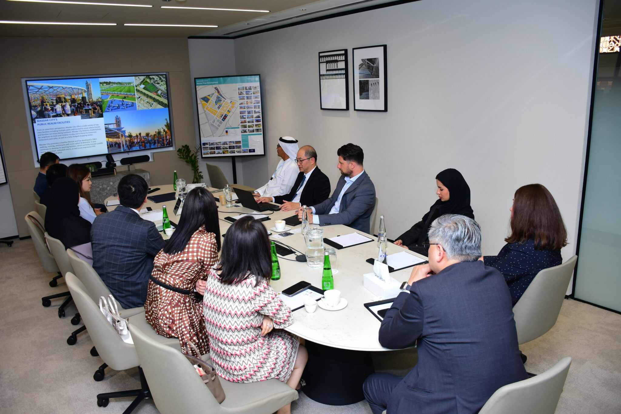 Meeting at Masdar City to discuss the path forward for UAE's sustainable initiatives